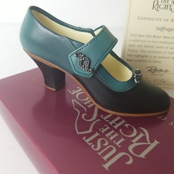 Just The Right Shoe by Raine Suffragette 25041 w/ Box & COA Fashion Figurine '99 - Picture 2 of 8